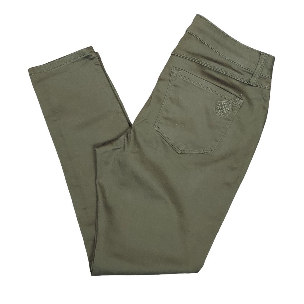NWT LAURIE FELT POWER SILKY VIBRANT PULL-ON SKINNY JEANS (M / ARMY GREEN)
